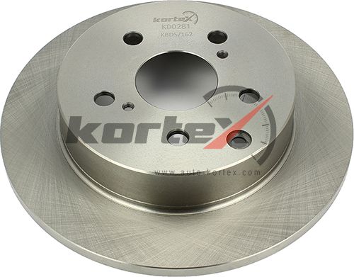 Диск торм. зад.[281x12] 5 отв. (Kortex). Артикул KD0281