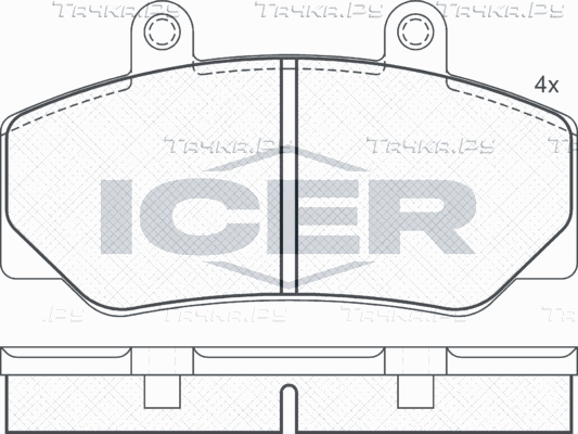 Тормозные колодки Icer передние для Volvo 780 1987-1990. Артикул 180837