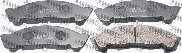 Тормозные колодки Febest передние для Isuzu Elf (N-Series) V (NKR8_, NKQ8_) 2003-2007. Артикул 0201-F23F
