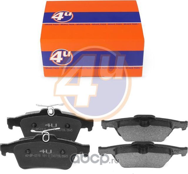 КОЛОДКИ ЗАД MAZDA 3 (BK) 3 SALOON (BK) S40 II (544) V50 (545) C70 II CONVERTIBLE (4U). Артикул 4UBP0318