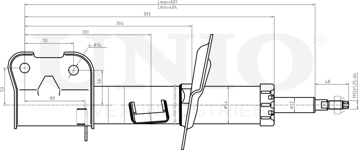 Амортизатор подвески (Unio). Артикул SAB-10255