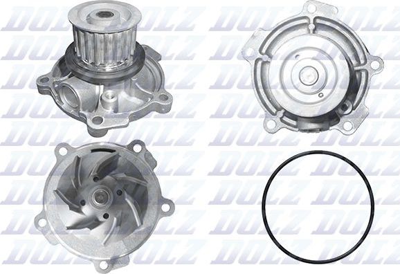 Помпа (водяной насос) Dolz для Chrysler Voyager IV 2002-2008. Артикул A342