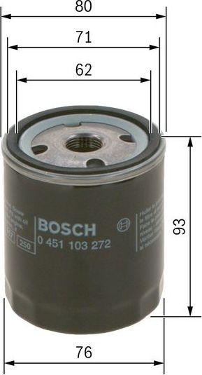 Масляный фильтр Bosch. Артикул 0 451 103 272