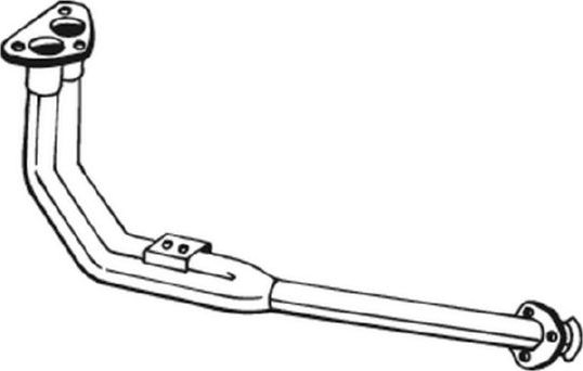 Глушитель (труба приемная) Bosal передний для Volvo 740 1984-1992. Артикул 834-941