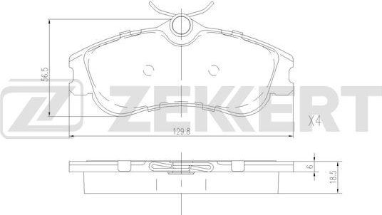 Тормозные колодки Zekkert. Артикул BS-2892
