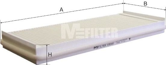 Салонный фильтр MFilter для Renault Espace IV 2002-2015. Артикул K 9040