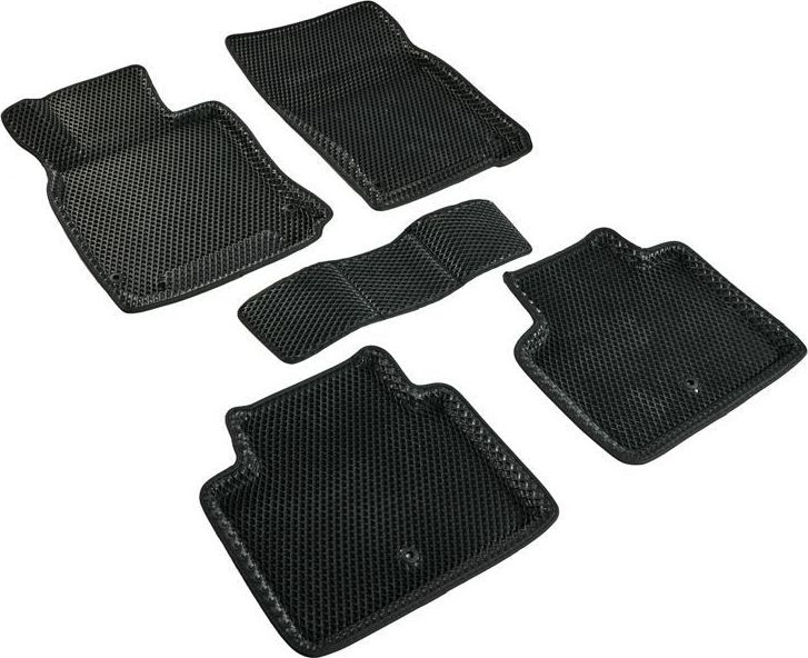 Коврики Seintex 3D EVA ромб для салона Infiniti Q70 2010-2026 ЧЕРНЫЕ. Артикул 98429