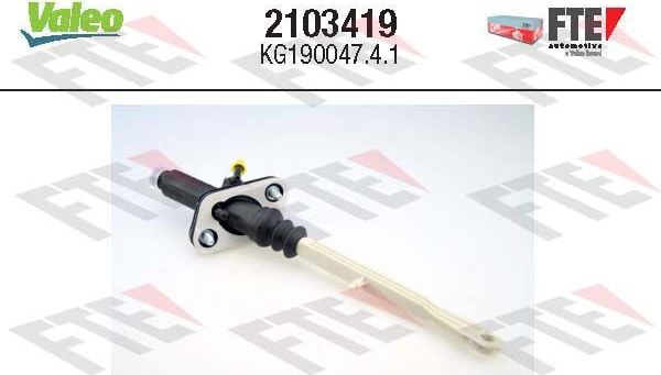 Цилиндр сцепления главный FTE (полимерный материал). Артикул 2103419