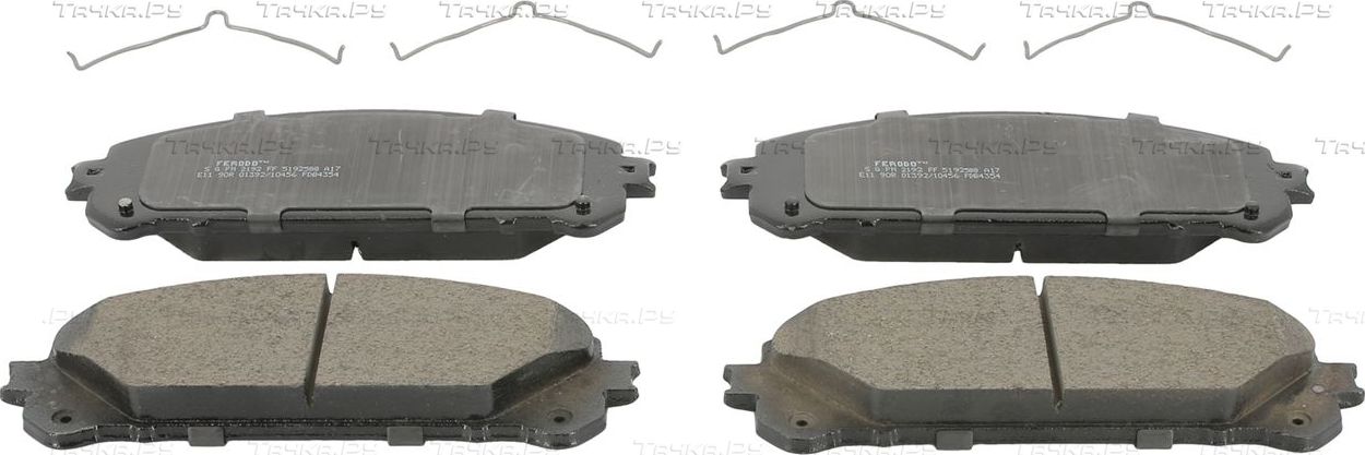 Тормозные колодки Ferodo Premier передние для Toyota Camry 70 (V70, XV70) 2017-2026. Артикул FDB4354