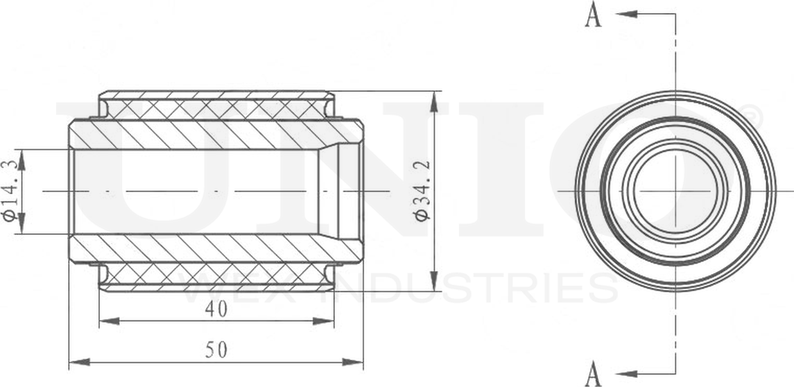 Сайлентблок поворотного кулака (Unio). Артикул RMP-20375