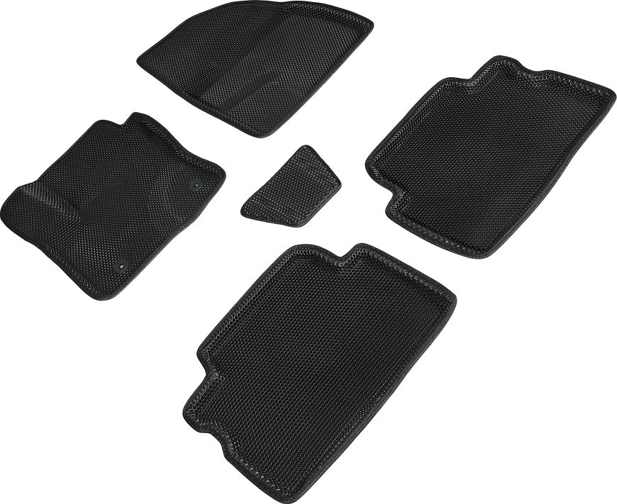 Коврики Seintex 3D EVA Соты для салона Ford C-Max I 2003-2010 ЧЕРНЫЕ. Артикул 95396