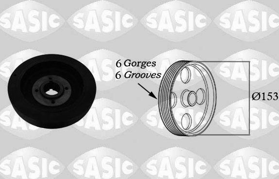 Шкив коленвала Sasic для Citroen Jumper I 1994-2002. Артикул 5150K40
