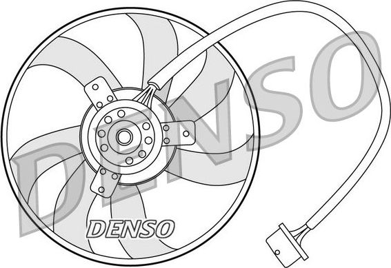 Вентилятор радиатора двигателя Denso. Артикул DER32003