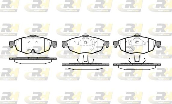 Тормозные колодки RoadHouse передние для Chrysler Sebring II 2001-2007. Артикул 2812.02