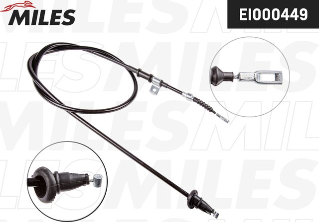Трос ручника (тросик ручного тормоза) Miles задний левый для Volvo S40 I 1995-2003. Артикул EI000449