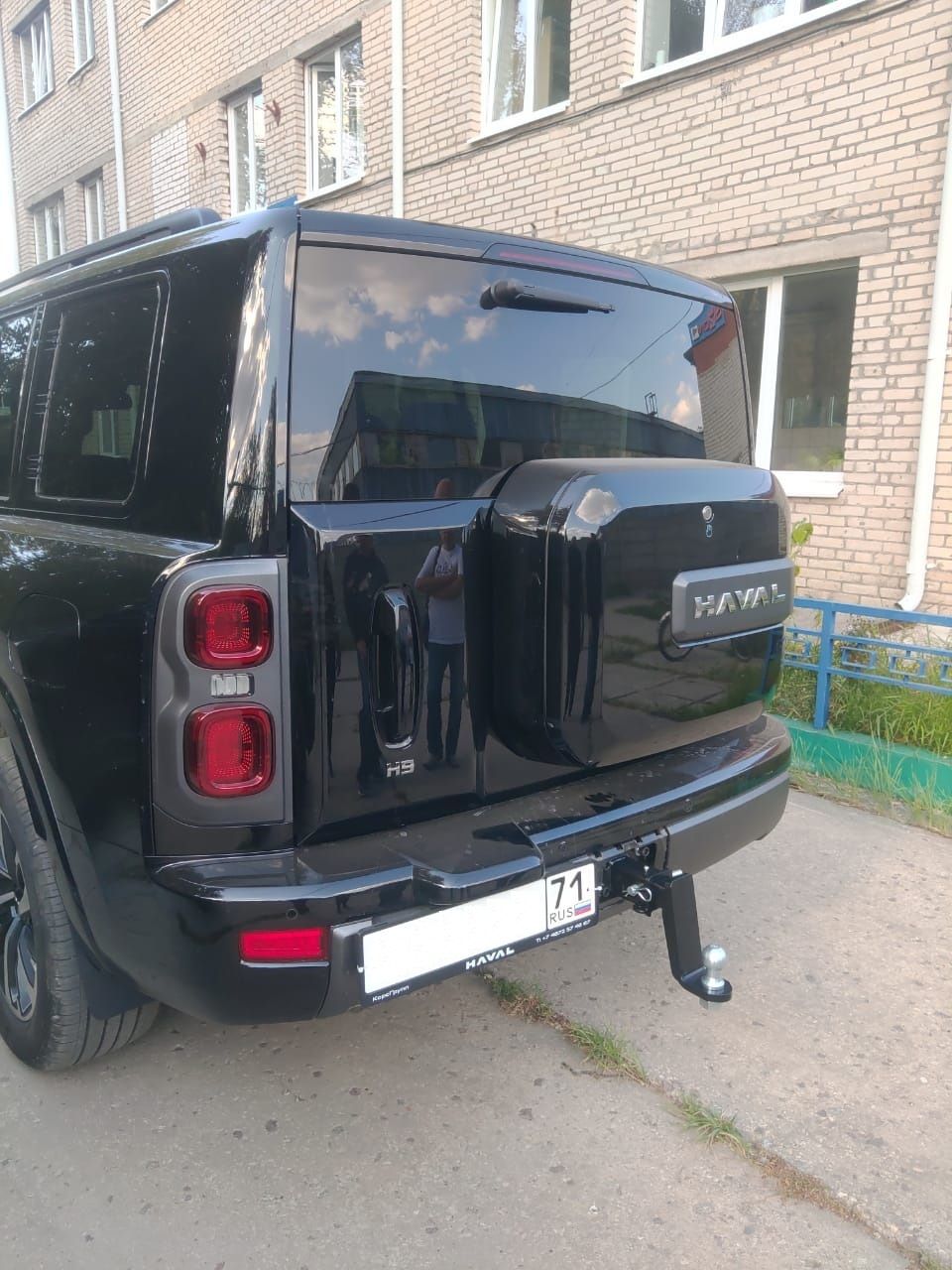 Фаркоп Bizon под американский квадрат для Haval H9 II 2024-2026. Артикул FA 0520-E