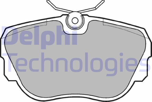 Тормозные колодки Delphi (Low-Metallic) передние для BMW 3 II (E30) 1985-1994. Артикул LP596