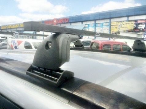 Багажник на крышу Amos Beta на штатные места для Suzuki Grand Vitara 3/5-дв. 2005-2015 (Прямоугольные дуги). Артикул beta-b-106-o1.2