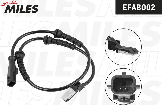 Датчик ABS RENAULT LOGAN 04-/SANDERO пер. EFAB002 (Miles). Артикул EFAB002