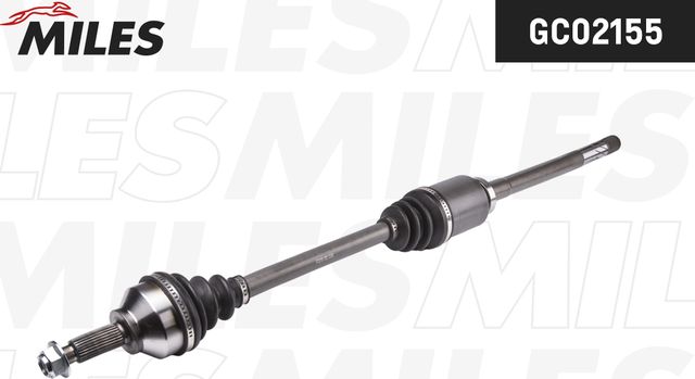 Полуось (привод в сборе, приводной вал) Miles правая для Opel Vivaro A 2001-2014. Артикул GC02155