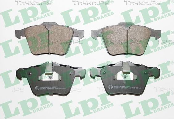 Тормозные колодки LPR передние для Jaguar XF I 2008-2015. Артикул 05P1587