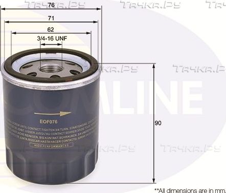 Масляный фильтр Comline. Артикул EOF076