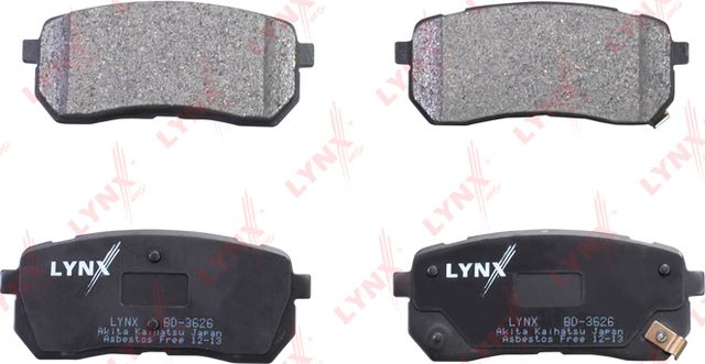 Тормозные колодки LYNXauto задние для Haval H8 2013-2026. Артикул BD-3626