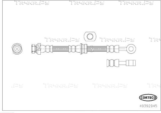 Тормозной шланг Corteco передний правый для Hyundai Tucson I 2004-2010. Артикул 49392945