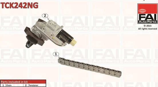 Цепь ГРМ FAI AutoParts для Audi A8 I (D2) 1996-2002. Артикул TCK242NG