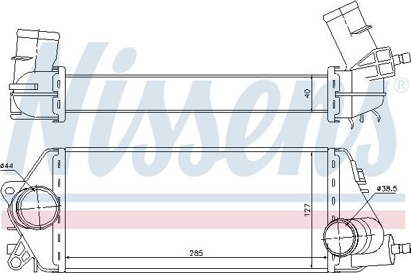 Интеркулер Nissens ** FIRST FIT ** для MINI Hatch I ((R50, R53) 2003-2006. Артикул 96776