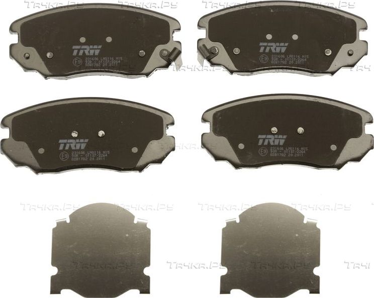 Тормозные колодки TRW COTEC передние для Chevrolet Camaro VI 2011-2026. Артикул GDB1782
