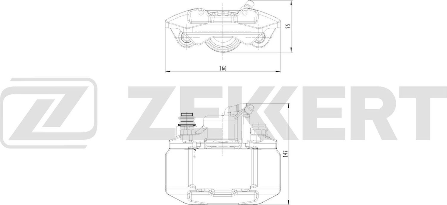 Тормозной суппорт Zekkert (Чугун). Артикул BS-8339