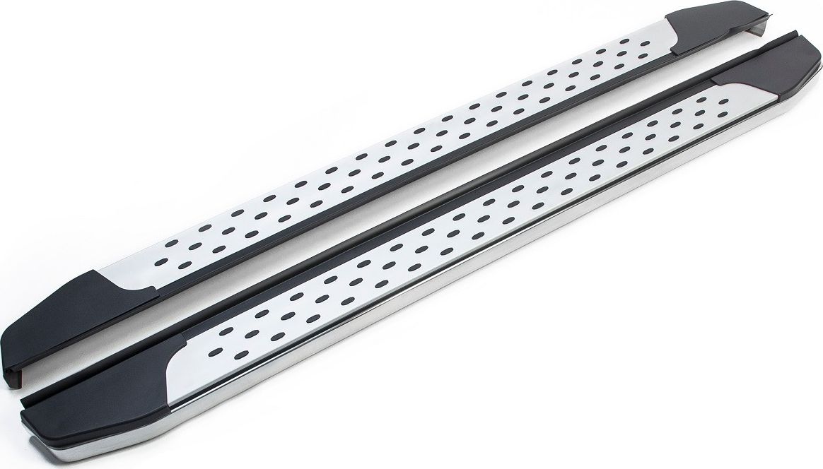 Пороги алюминиевые Rival Bmw-Style овал для Renault Koleos II 2016-2020. Артикул B173AL.4113.1