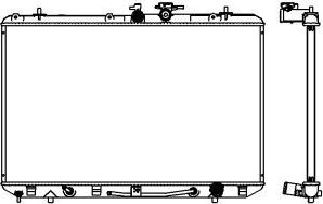 Радиатор охлаждения двигателя Sakura. Артикул 3461-8515