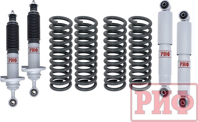 Лифт-комплект РИФ газовый мягкий для Nissan Pathfinder R51 2004-2014, лифт 20 мм. Артикул RIF-R51-A-G