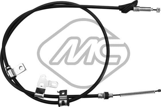 Трос ручника (тросик ручного тормоза) Metalcaucho левый для Toyota Corolla Verso I 2004-2009. Артикул 83529