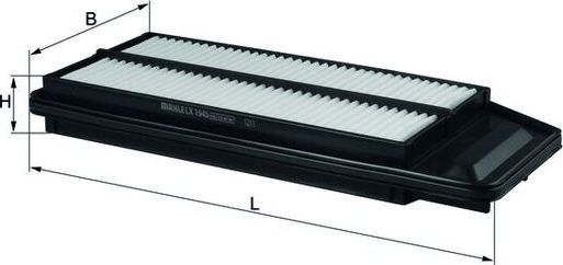 Воздушный фильтр Mahle-Knecht. Артикул LX 1945