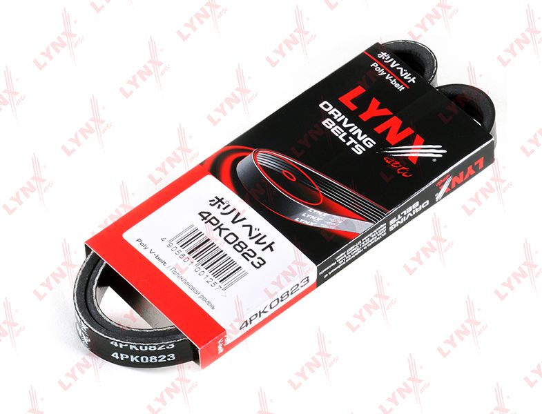 Приводной ремень поликлиновой LYNXauto. Артикул 4PK0823