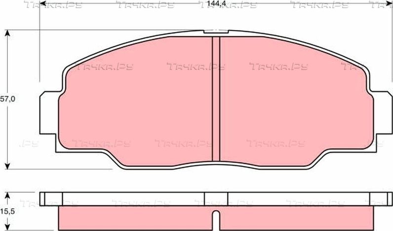 Тормозные колодки TRW. Артикул GDB1042