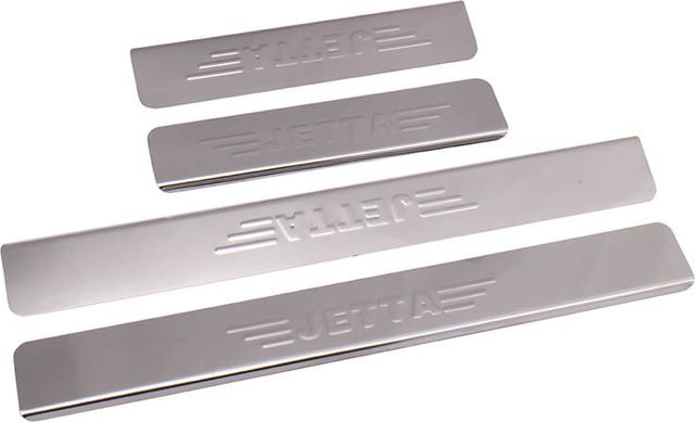 Накладки Ладья на внутренние пороги (штамп) для Volkswagen Jetta 2014-2026. Артикул 014.90.271