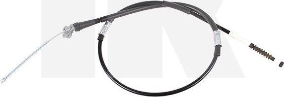 Трос ручника (тросик ручного тормоза) NK задний правый для Toyota Corolla E90 1987-1994. Артикул 904568