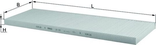 Салонный фильтр Mahle-Knecht. Артикул LA 123
