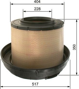 Воздушный фильтр Bosch для Mercedes-Benz Axor 2002-2004. Артикул F 026 400 088