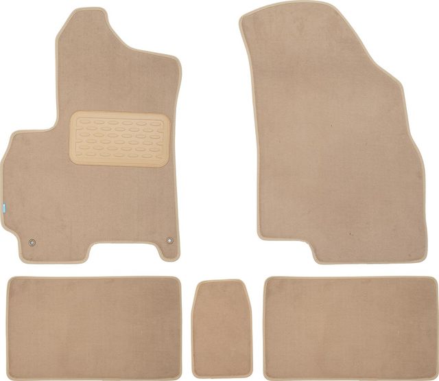 Коврики текстильные Klever Premium для салона Chery Tiggo 4 2018-2026 БЕЖЕВЫЕ. Артикул KLEVER04632522112kh