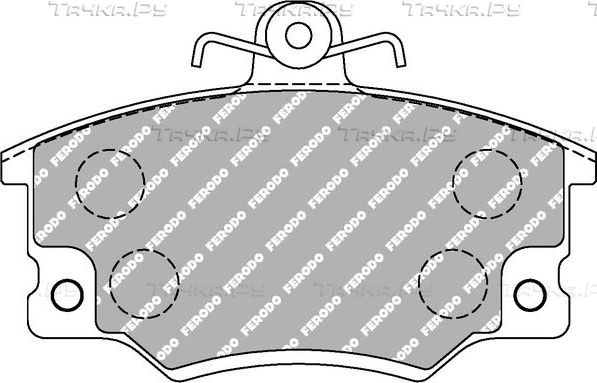 Тормозные колодки FERODO RACING DS3000 для Fiat Argenta 1978-1986. Артикул FCP370R