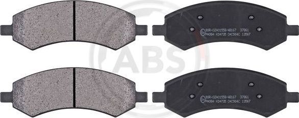 Тормозные колодки ABS. Артикул 37861