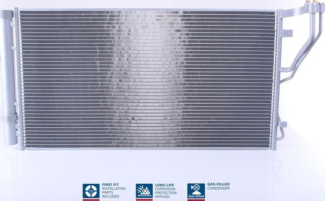 Радиатор кондиционера (конденсатор) Nissens (алюминий). Артикул 940244