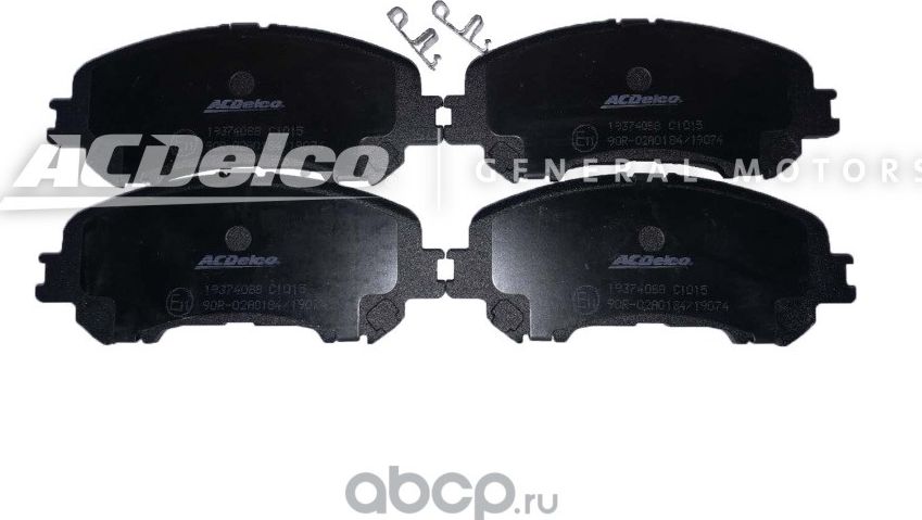 Тормозные колодки ACDelco. Артикул 19374088