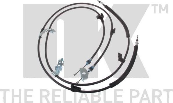 Трос ручника (тросик ручного тормоза) NK. Артикул 9025170