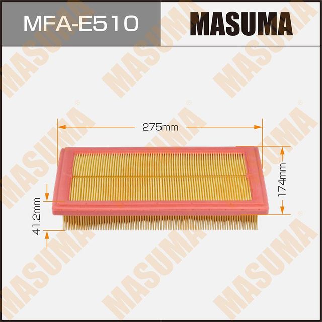 Воздушный фильтр Masuma. Артикул MFA-E510